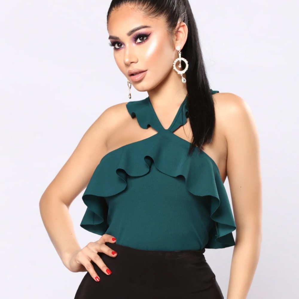 Focus on ruffles top
